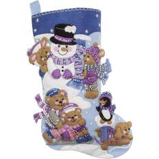 Playing in Snow Felt Applique Kit 86975E