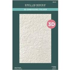 Scrapbook Albums Spellbinders 3D Embossing Folder Oak Forest 6