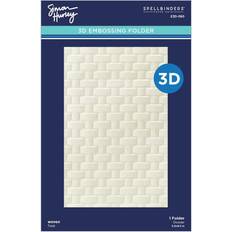 Scrapbook Albums Spellbinders 3D Embossing Folder Woven 5.5 x 8.5 in