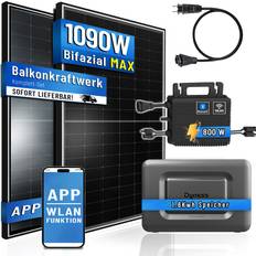 Pianeta Balkonkraftwerk 1130W mit HMS800 und Dyness 1.6Kwh