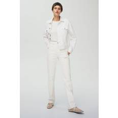 H&M Dame Jeans H&M Slim Straight High Jeans - Hvid