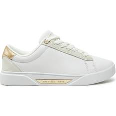 Tommy Hilfiger Dame - Hvid Sko Tommy Hilfiger Sneaker Low Chic - Guld/Hvid