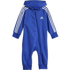 Jumpsuits Adidas Infant Essentials 3-Stripes French Terry Bodysuit - Semi Lucid Blue/White