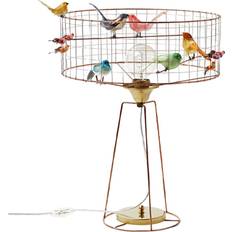 Challieres Belysning Challieres Bird Lampe Tambour Volière Gold/Multicolor Bordslampa 55cm