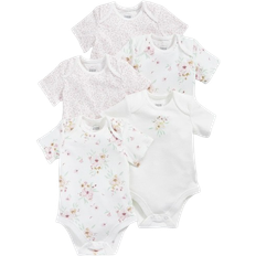 Bodysuits Children's Clothing Mamas & Papas Baby Flower Bodysuits 5-pack - Pink