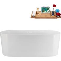 Claw Foot Bathtub Freestanding Bathtubs Claw Foot Bathtub Streamline Soaking Freestanding Tub 66.9 x 30.7 x 22.8 in