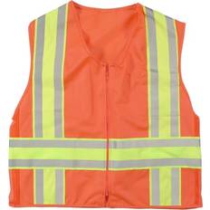 Waterproof Work Vests Mutual Industries MiViz High Visibility Sleeveless Safety Vest - Orange