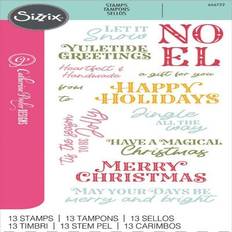 Vita Klippböcker Sizzix Clear Stamps Set