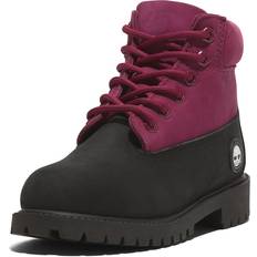 Getapete Naden Laarzen Timberland Premium 6-Inch Waterdichte Veterboot - Zwart/Roze