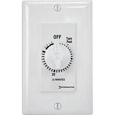 Timers Intermatic SIM Supply Inc, Spring-Wound Timer White 277V AC FD30MHW