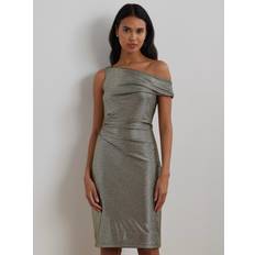 Guld - Midikjoler Lauren Ralph Lauren Nashea Metallic Dress - Green/Gold