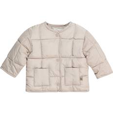 Calvin Klein Jakker Børnetøj Calvin Klein Newborn Relaxed Padded Jacket - Dusty Grey