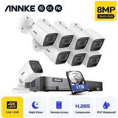 Annke 4K Ultra HD 8CH DVR Camera Security System 8pcs