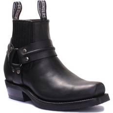 Grinders Renegade Low Cowboy Harness Ankle Boots - Black
