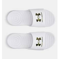 Under Armour Slides Under Armour Ansa Graphic Logo White
