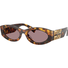 Miu Miu Woman Sunglasses - Honey Havana/Purple