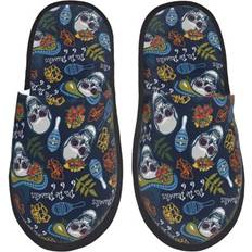 Cywemop Flower Skull House Shoes - Warm