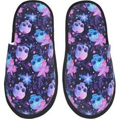 Slippers Cywemop Skull Starry Sky Flower Leaf Slippers