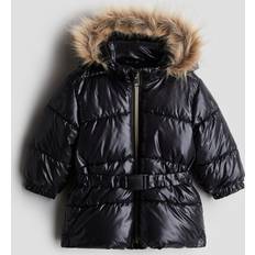 Babies Outerwear Children's Clothing H&M Baby Belt Detail Puffer Jacket - Black