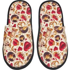 Slippers & Sandals Cywemop Skull Retro Record Lips - Warm