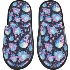 Slippers & Sandals Cywemop Flower Skull House Shoes - Starry Sky