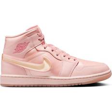 Nike Pink - Women Shoes Nike Air Jordan 1 Mid SE W - Washed Coral/Pink Salt