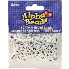 Darice Plastic Alphabet Beads 7mm Round 70 grams