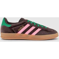 adidas Gazelle Indoor - Dark Brown/Glow Pink/Court Green