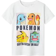 Oransje Overdeler Name It NKMDAZZ Pokemon T-Shirt - Hellblau/Gelb/Orange/Weiß