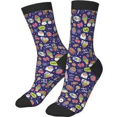 Underwear Anlabesy Cute Starwberry Ice Cream Crew Socks - Bright Colorful