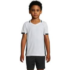 Classico Contrast Short Sleeve Football T-Shirt - White/Black