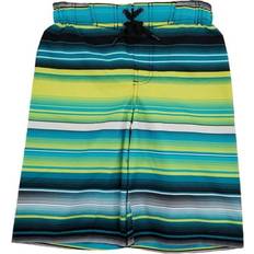 Yellow Swimwear ZeroXposur Boys Striped Surf Shorts - Teal/Yellow