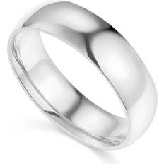 14K Comfort-Fit Polished Wedding Band - 6 mm
