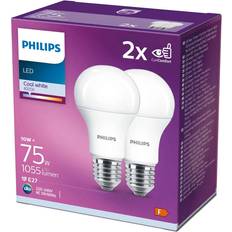 Leuchtmittel Philips LED 10-75 W, E27 4000 K, 2 Stk