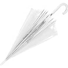 Paraply genomskinligt Perletti Automatisk paraply transparent huva 99 cm, Flerfärgad, único