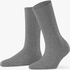 Kashmir Strumpor Falke Cosy Wool Boot - Light Grey Melange