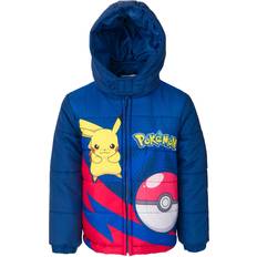 Pokémon Children's Clothing Pokémon Pikachu Ivysaur Wartortle Zip Up Puffer Jacket - Navy