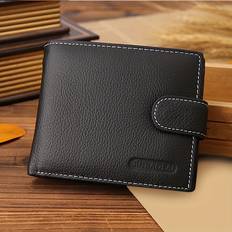 Wallets & Key Holders Temu Minimalist Pu Leather Wallet - Vintage-inspired