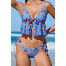 Florals Tankinis Floral Print Tankini Top - Multi