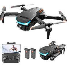 Topchances Drohne mit Kamera HD 1080P, FPV WiFi Live Übertragung Drohne für Kinder Anfänger, 2 Akku lange Flugzeit, Flugbahnflug,Hindernisvermeidung, One Key Start/Landen, Headless Modus