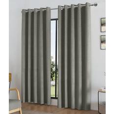 Curtains & Accessories Alan Symonds Temple Velvet Blackout Ring Top Curtains 46" x 54"