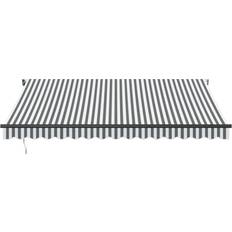 White Patio Awnings vidaXL Automatic Awning Black 400cm x 300cm
