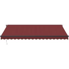 vidaXL Automatic Awning Burgundy 450cm x 350cm