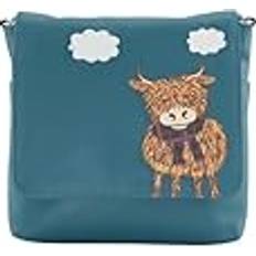 Premium Highland Cow Small Crossbody Bag - Grey