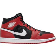 White jordan 1 NIKE Air Jordan 1 Mid M - Black/Gym Red/White