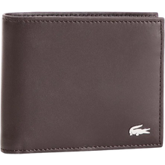 Lacoste Medium Fg Leather Wallet - Dark Brown