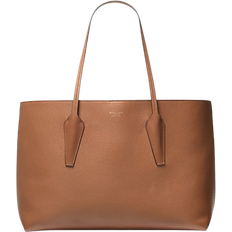 Michael Kors MK Melrose Pebbled Leather Tote Bag Brown ONE SIZE