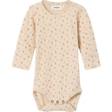 Lyocell Children's Clothing Lil'Atelier Baby Printed Bodystocking - Fog