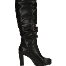 Synthetik Hohe Stiefel About You Boots - Black