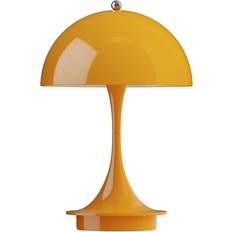 Panthella portable led Louis Poulsen Panthella Opaque Orange Bordlampe 24.1cm